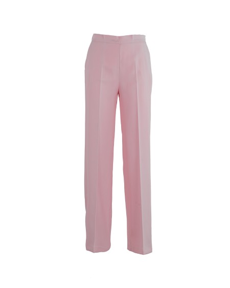 Shop CLIPS  Trousers: Clips long trouser.
Regular fit.
High waist with elastic.
American pockets.
Side invisible zip closure.
Composition: 67% Viscose, 29% Polyester, 4% Elastane.
Made in Italy.. E202 9603-58